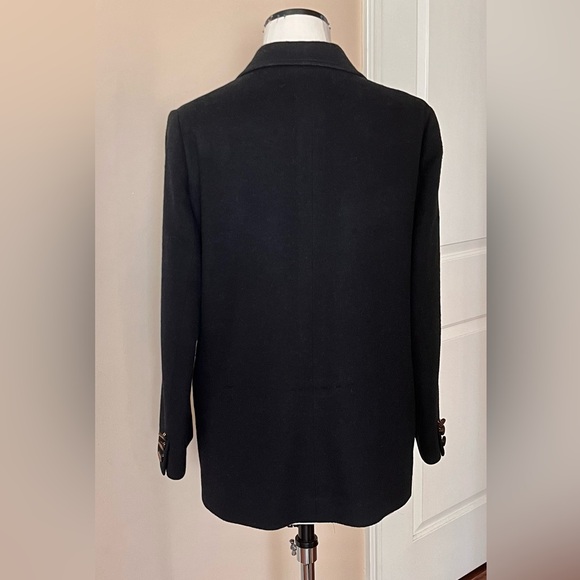 Celine Black Cashmere blazer jacket sz US 8 - Picture 5 of 16